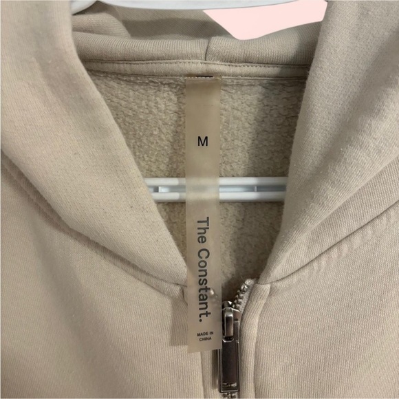 Aritzia TNA The Constant Sweatfleece Cream Zip Up - Picture 3 of 3
